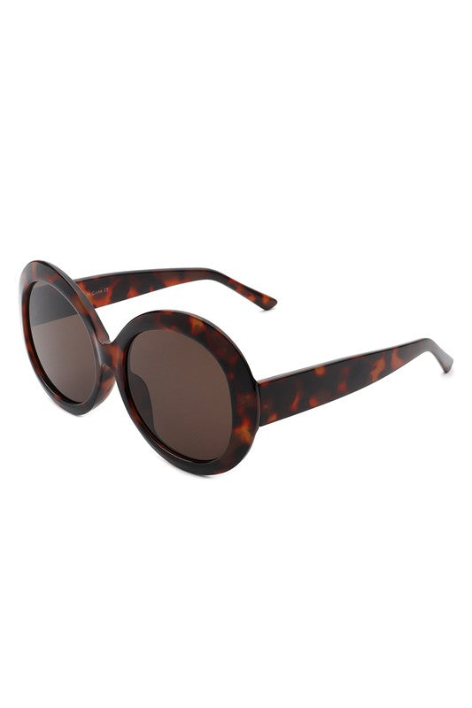 Madge Oversize Circle Fashion Round Sunglasses