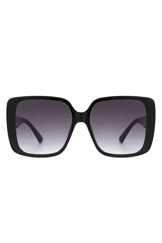 Karly Square Retro Fashion Flat Top Sunglasses