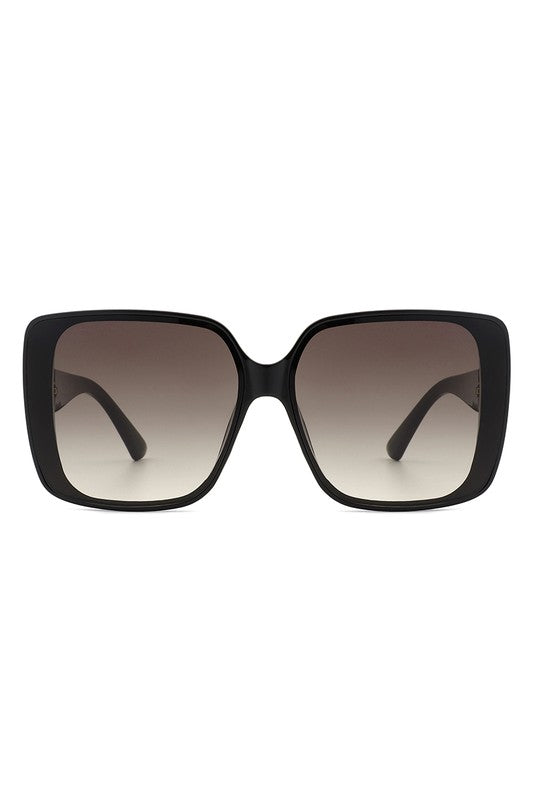 Karly Square Retro Fashion Flat Top Sunglasses