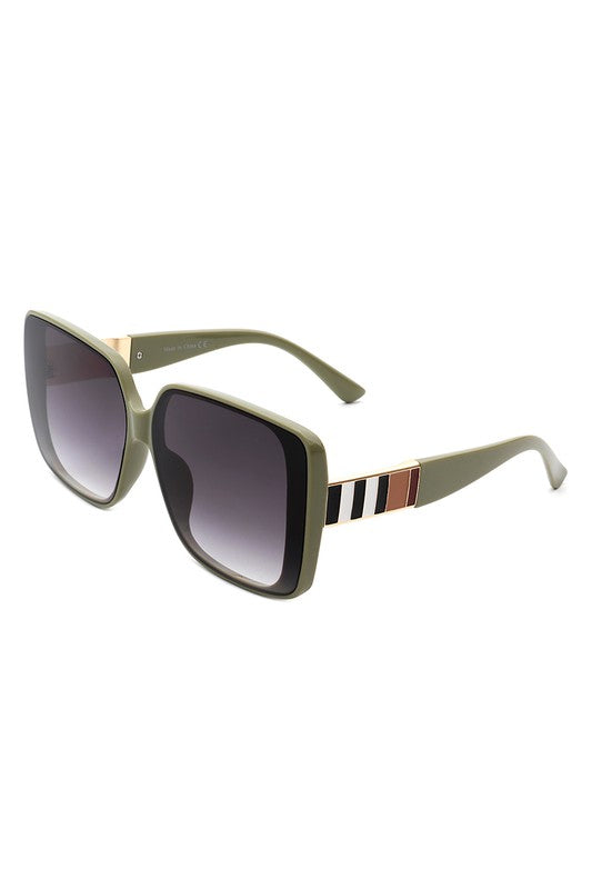 Karly Square Retro Fashion Flat Top Sunglasses