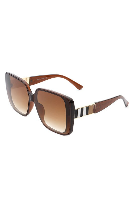 Karly Square Retro Fashion Flat Top Sunglasses