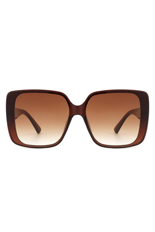 Karly Square Retro Fashion Flat Top Sunglasses