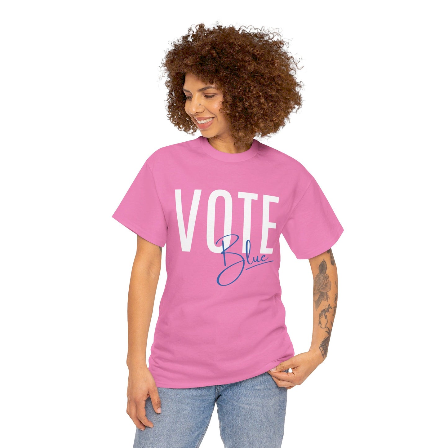 Vote Blue! Unisex Cotton Tee