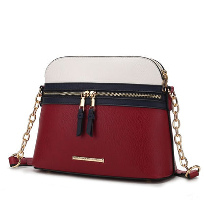 MKF Collection - Karelyn Crossbody Handbag – Vegan Leather, Adjustable Strap