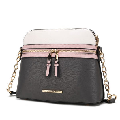 MKF Collection - Karelyn Crossbody Handbag – Vegan Leather, Adjustable Strap