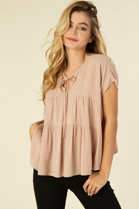 Scarlet Tiered Blouse – Elegant and Flowy Women's Top