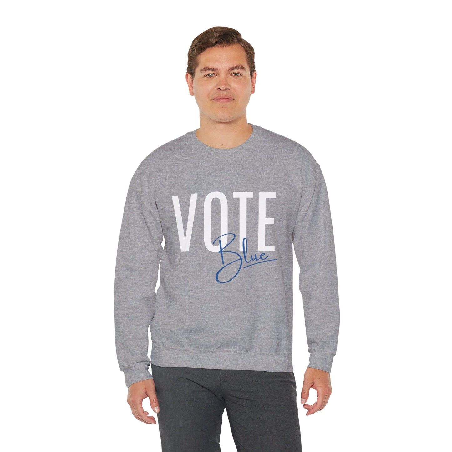 Vote Blue Crewneck Sweatshirt