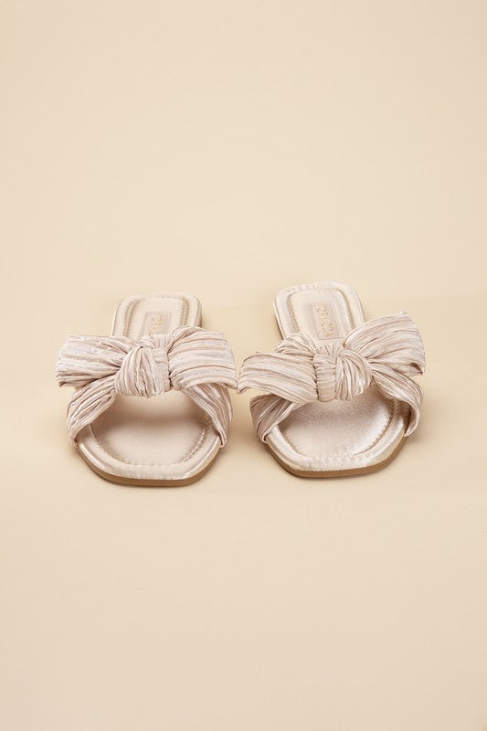 Gemma Bow Flat Slides