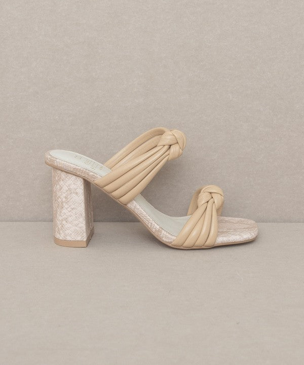 Raquel Strappy Knot Heel by Oasis Society