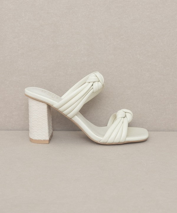 Raquel Strappy Knot Heel by Oasis Society