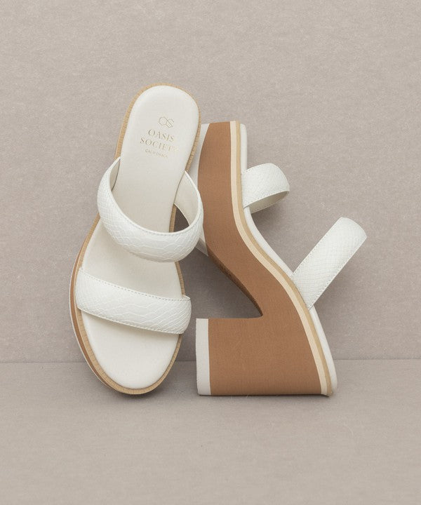 Daphne Chunky Heeled Sandal By Oasis Society