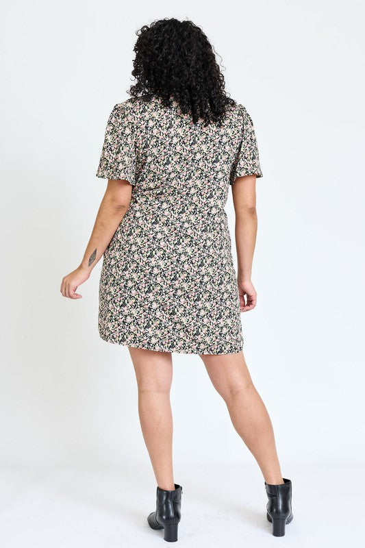 Kyla Ditsy Floral Wrap Dress