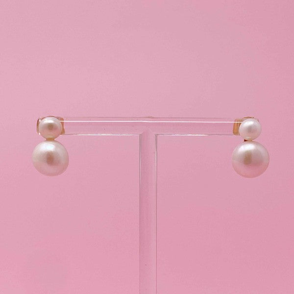 Gloria Classic Double Pearl Earrings