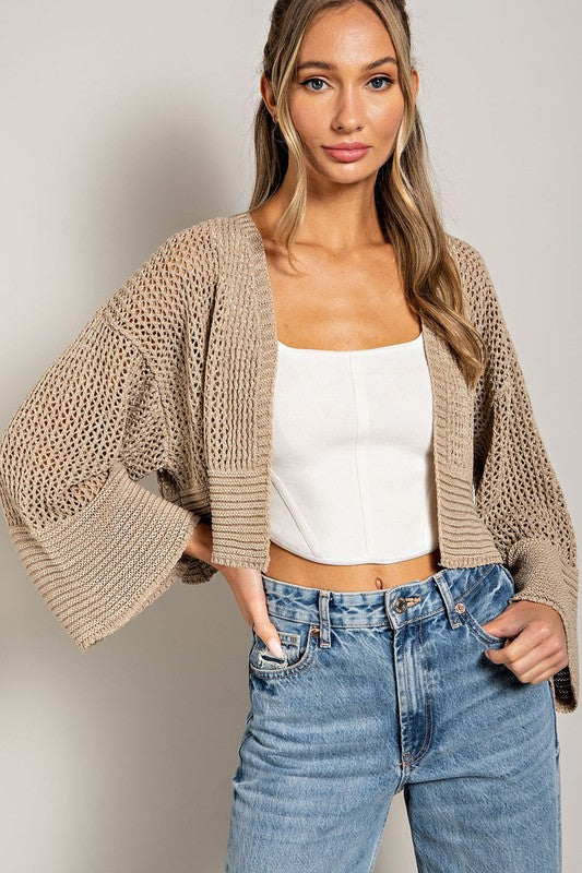 Zuzu Eyelet Knit Cardigan