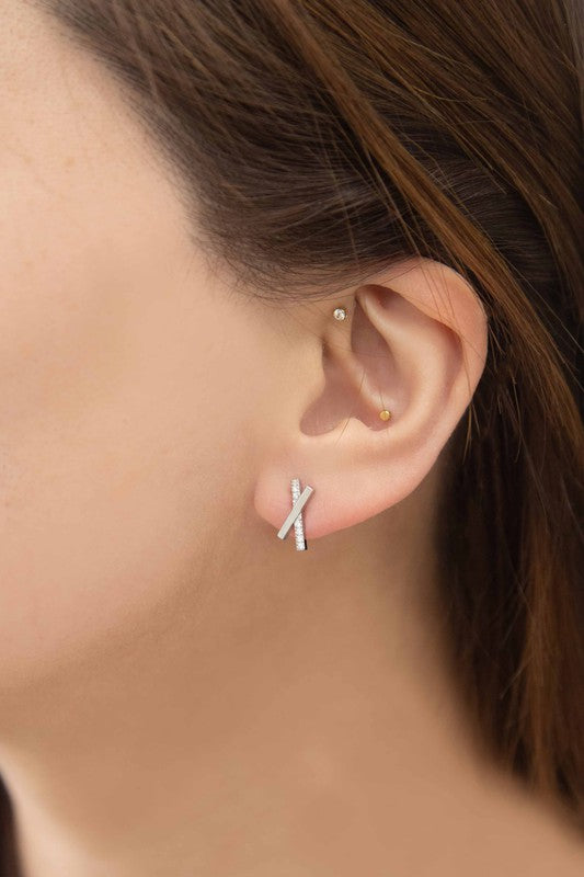 Trissie Crossroads Stud Earrings