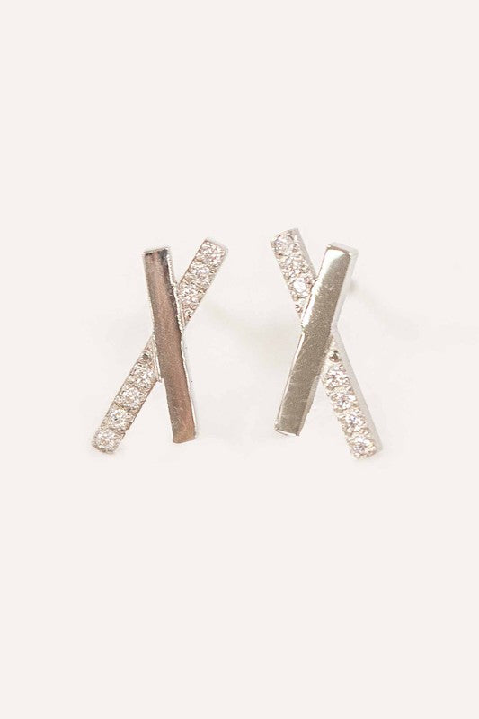 Trissie Crossroads Stud Earrings