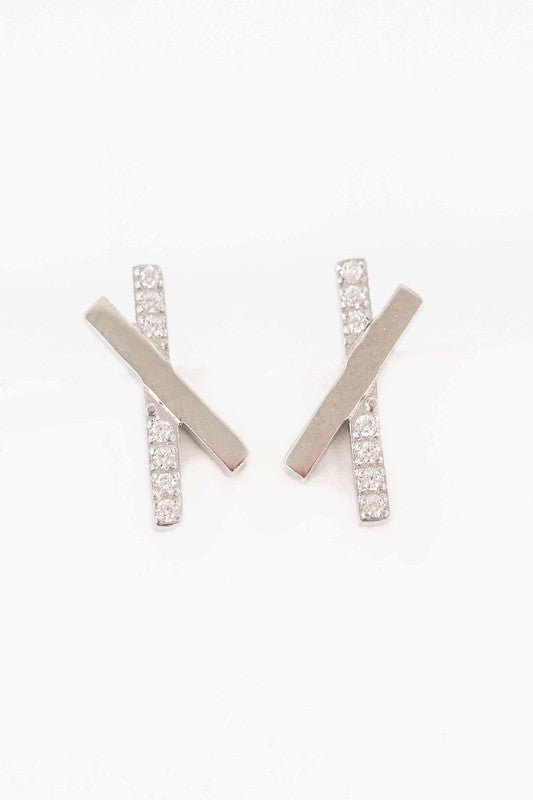 Trissie Crossroads Stud Earrings