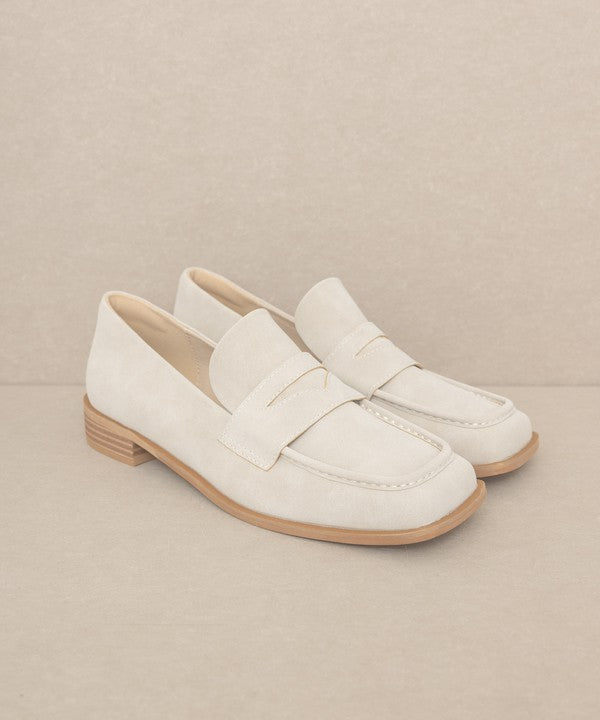 June Square Toe Penny Loafers by Oasis Society