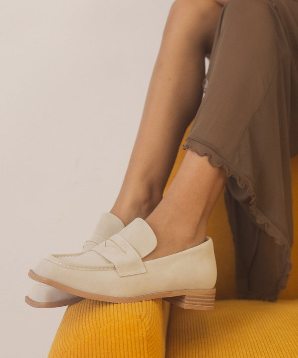 June Square Toe Penny Loafers by Oasis Society