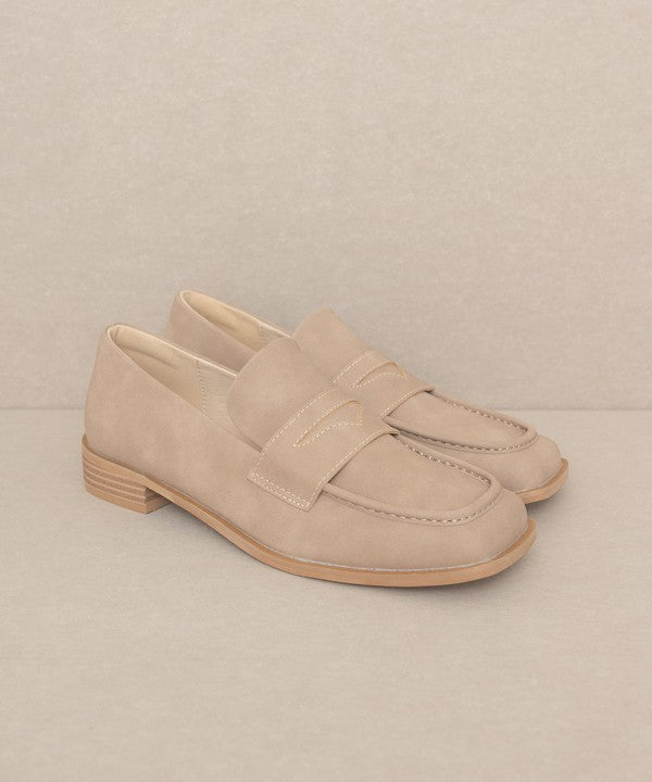 June Square Toe Penny Loafers by Oasis Society