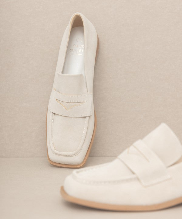 June Square Toe Penny Loafers by Oasis Society