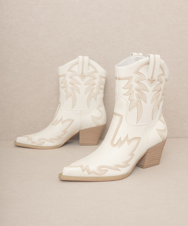 Nantes Embroidered Cowboy Boots By Oasis Society