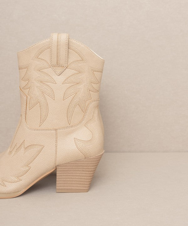 Nantes Embroidered Cowboy Boots By Oasis Society