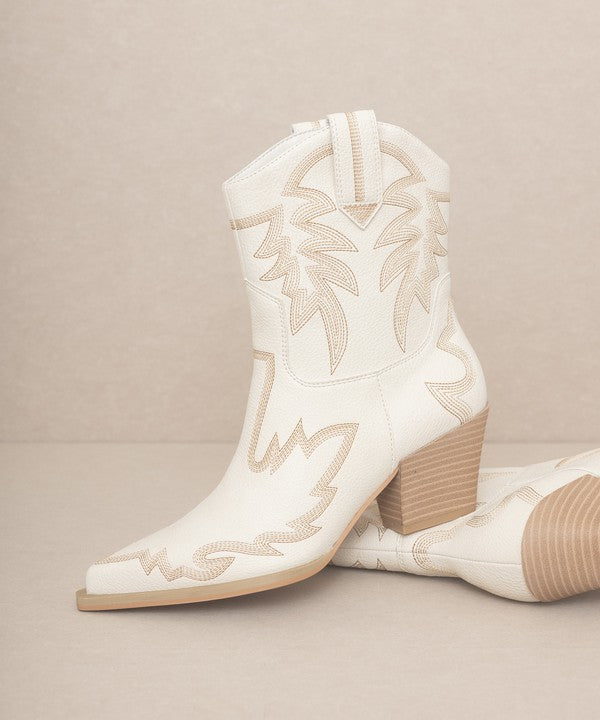 Nantes Embroidered Cowboy Boots By Oasis Society