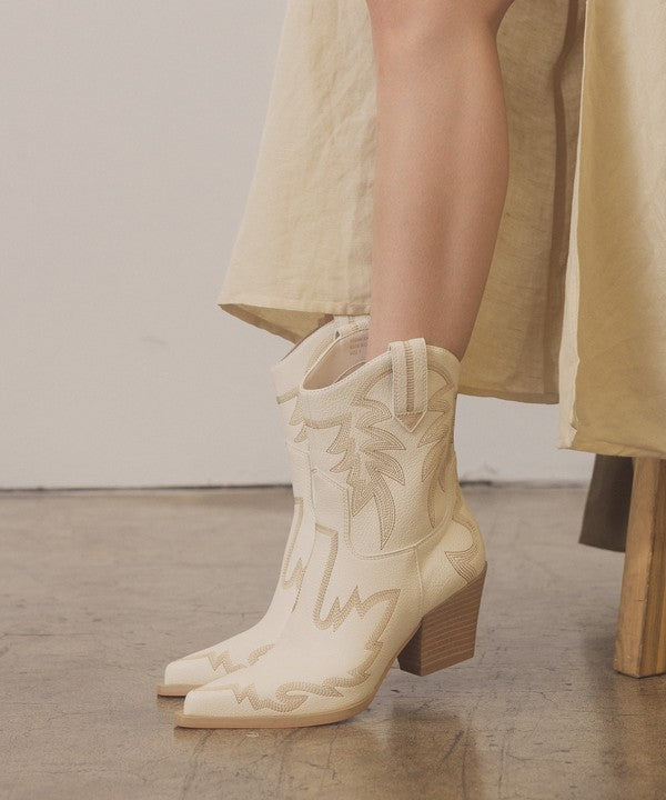 Nantes Embroidered Cowboy Boots By Oasis Society