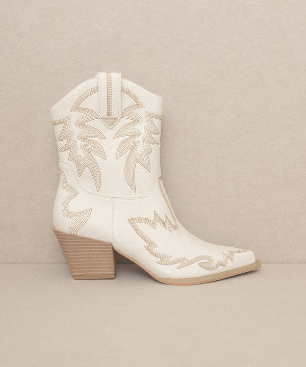 Nantes Embroidered Cowboy Boots By Oasis Society