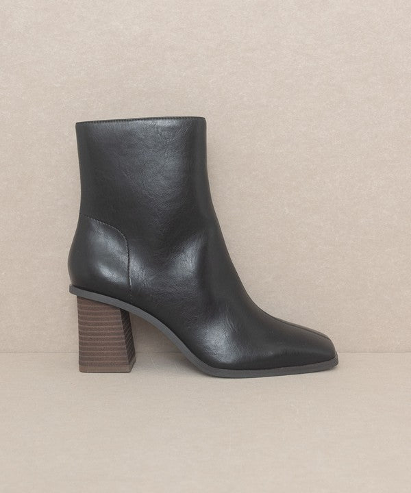 Vera Square Toe Ankle Boots By Oasis Society