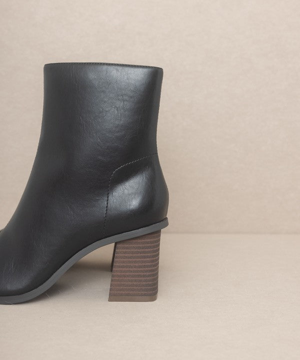 Vera Square Toe Ankle Boots By Oasis Society