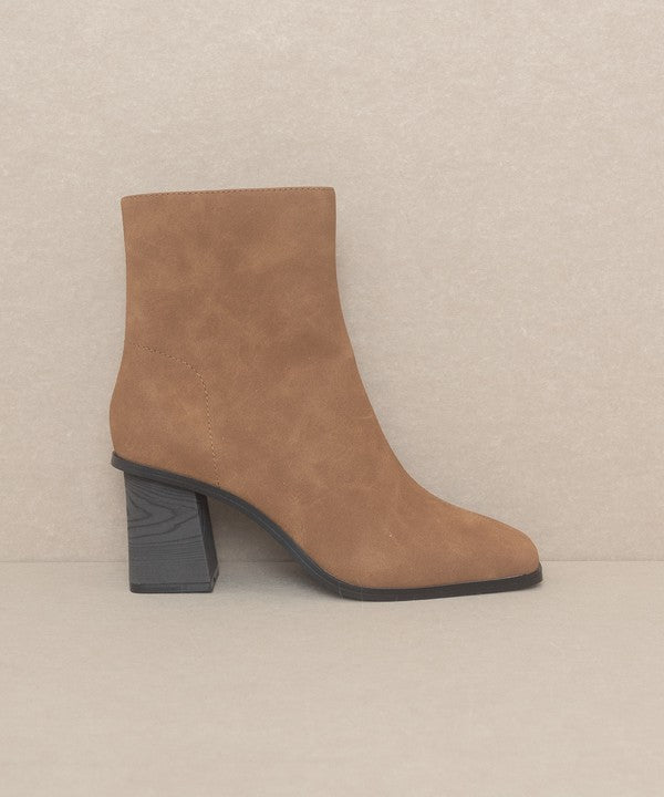 Vera Square Toe Ankle Boots By Oasis Society