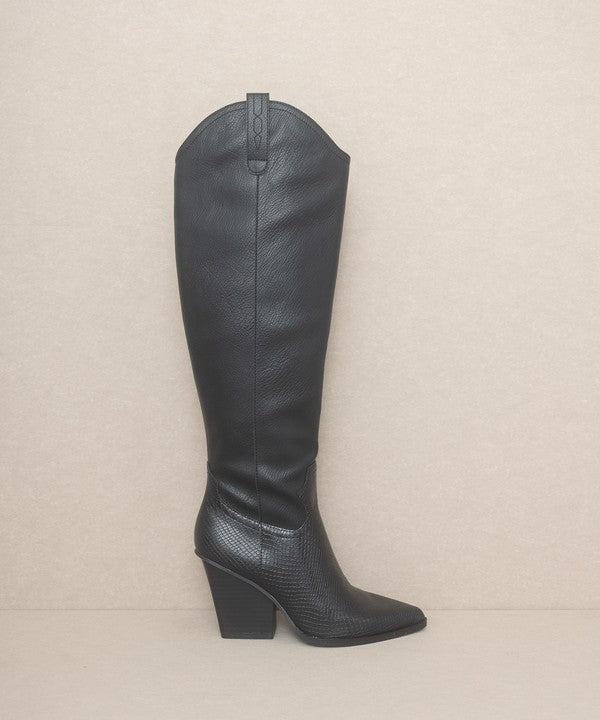 Barcelona  Knee High Western Boots By Oasis Society