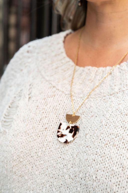 Harper Necklace - Cowhide