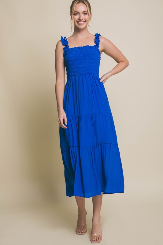 Nika Smocked Bodice Maxi Dress