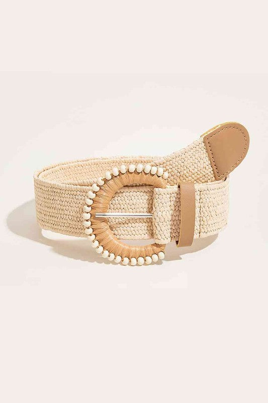 Gina Beaded Buckle Belt