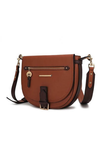 MKF Collection - Drew Color Block Shoulder Bag – Women’s Vegan Leather