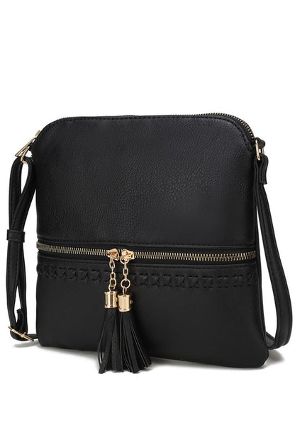 MKF Collection -Corina Crossbody Bag  by Mia K– Vegan Leather, Adjustable Strap