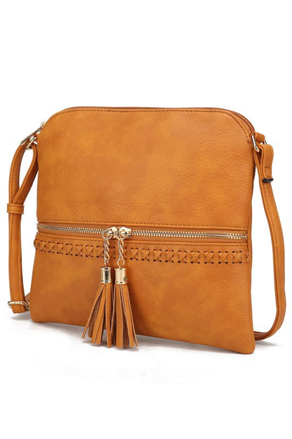 MKF Collection -Corina Crossbody Bag  by Mia K– Vegan Leather, Adjustable Strap