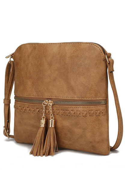 MKF Collection -Corina Crossbody Bag  by Mia K– Vegan Leather, Adjustable Strap