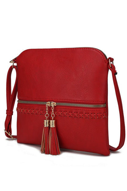 MKF Collection -Corina Crossbody Bag  by Mia K– Vegan Leather, Adjustable Strap