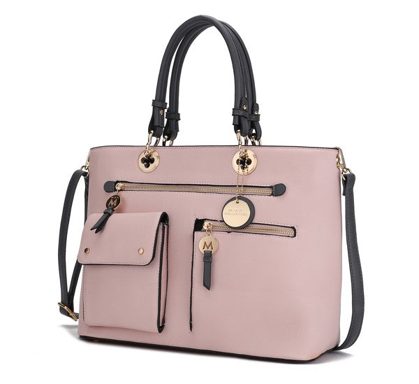 A chic Blush-Charcoal variant, showcasing the sleek color combination and elegant structured design.
