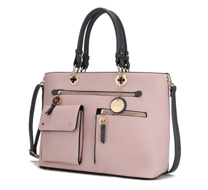 A chic Blush-Charcoal variant, showcasing the sleek color combination and elegant structured design.
