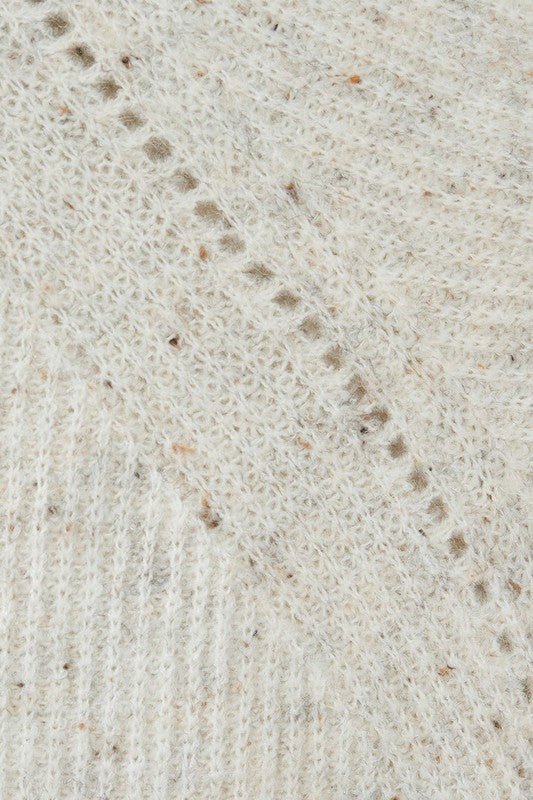 Fabric view of sweater dress.