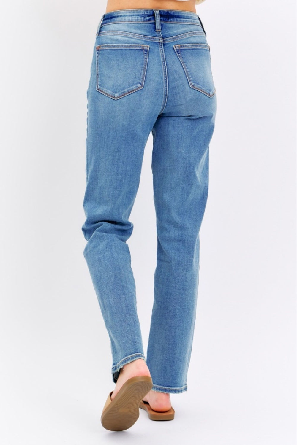 Gia Full Size High Waist Straight Jeans by Judy Blue