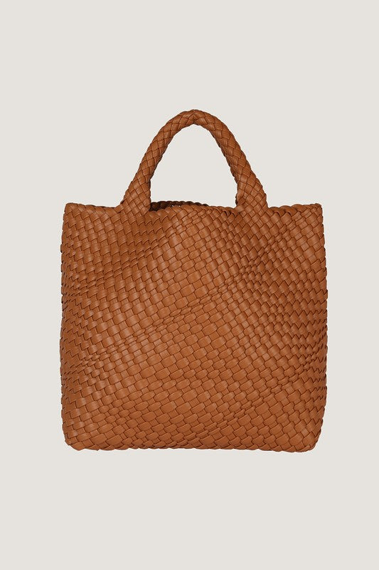 Shandra Woven Vegan Leather Bag