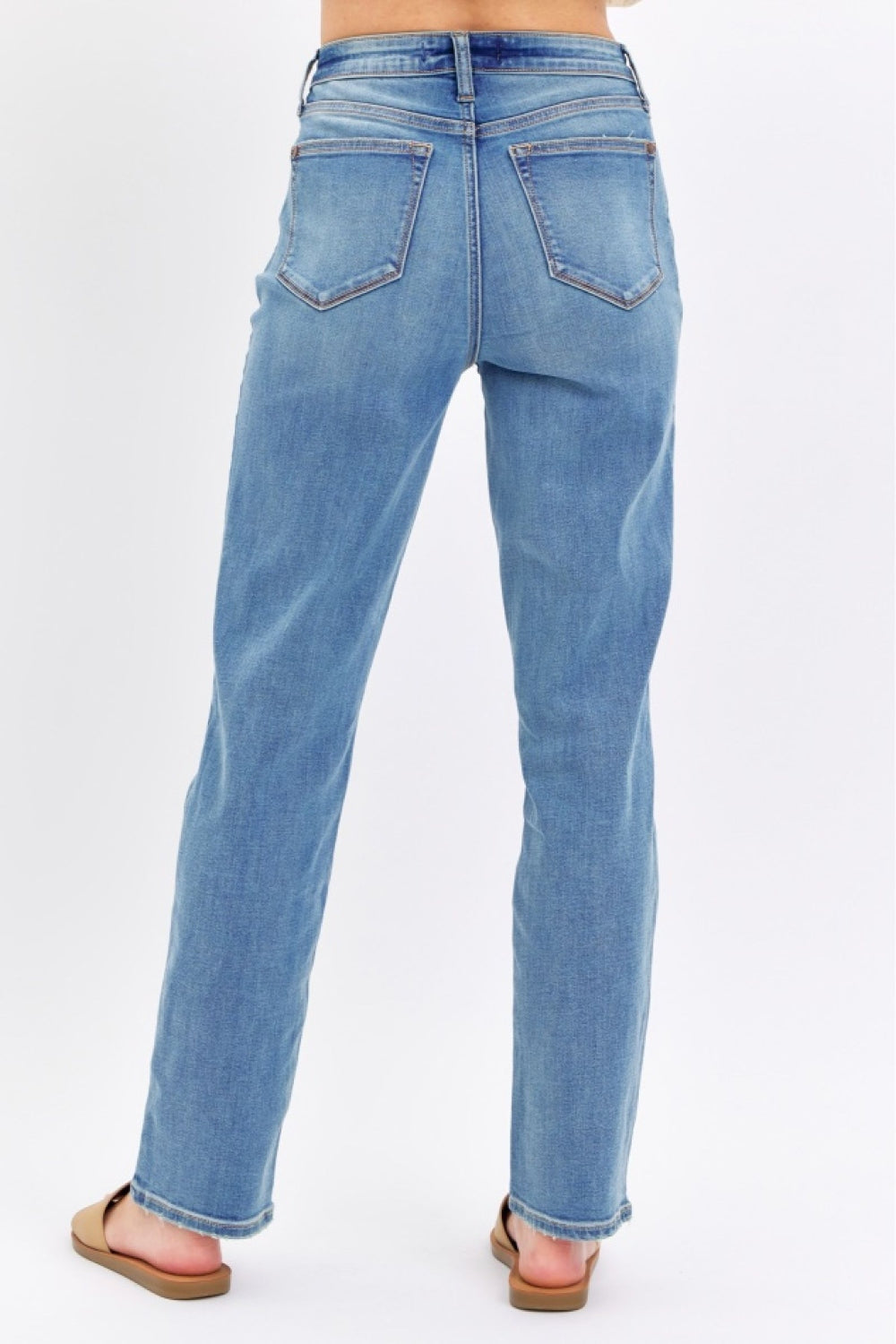 Gia Full Size High Waist Straight Jeans by Judy Blue