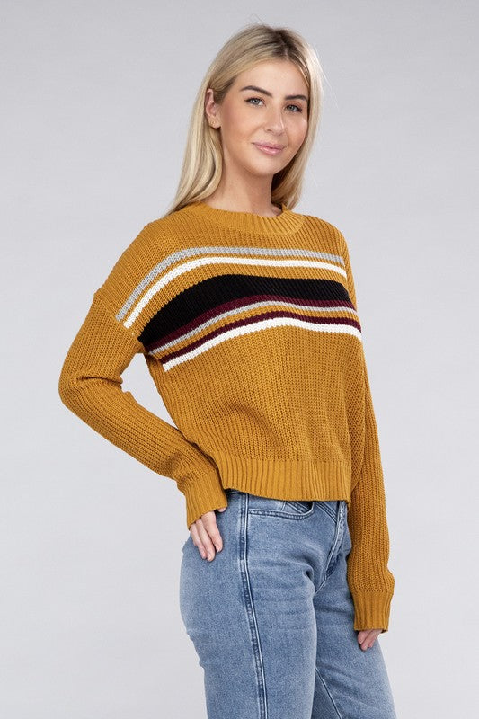 Stina Striped Pullover Sweater