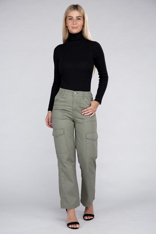 Evi Elastic-Waist Cargo Pants